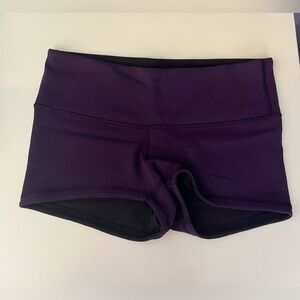 Lululemon Purple/Black Reversible Biker Short